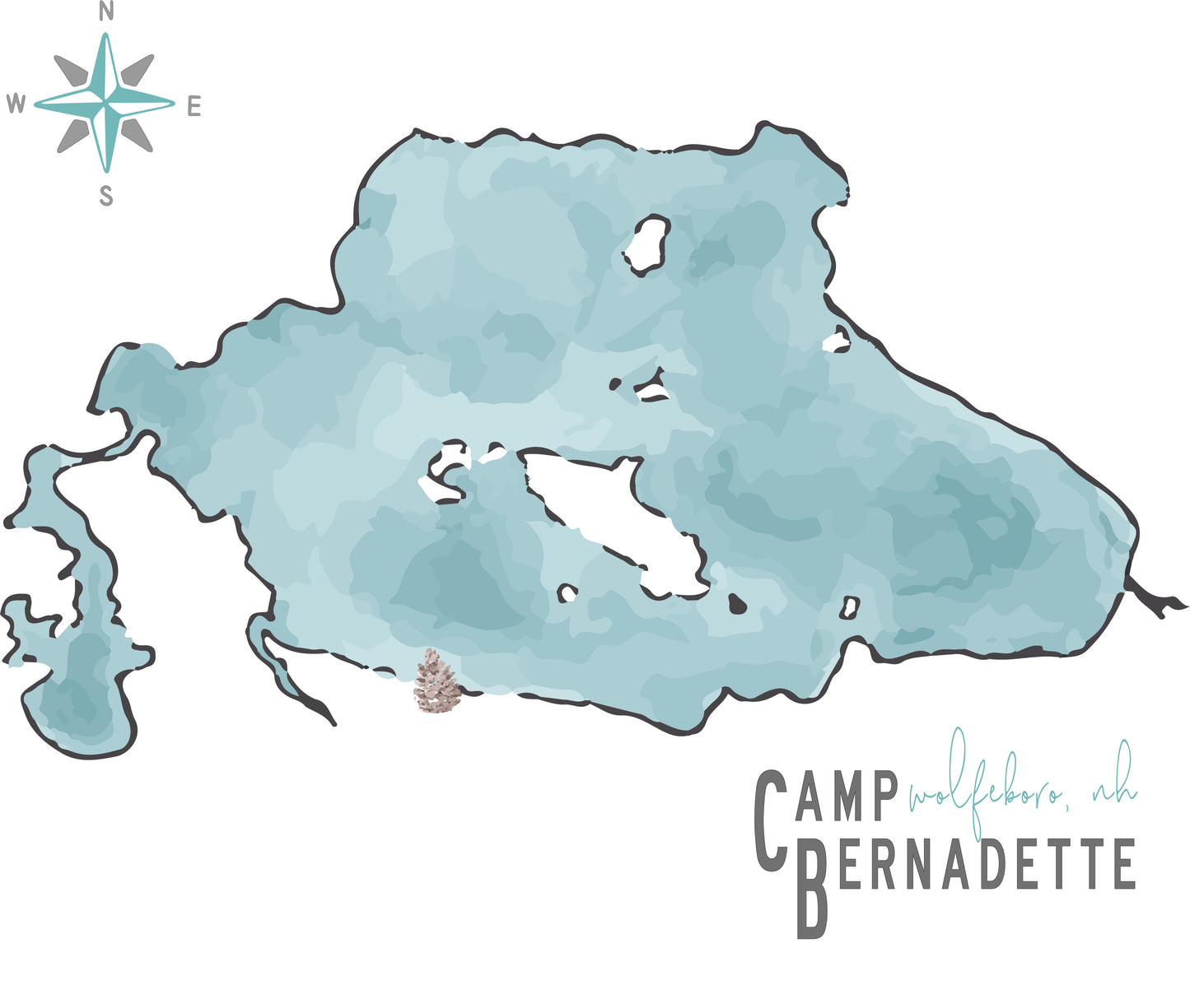 Customizable Lake Life Art Print image 5