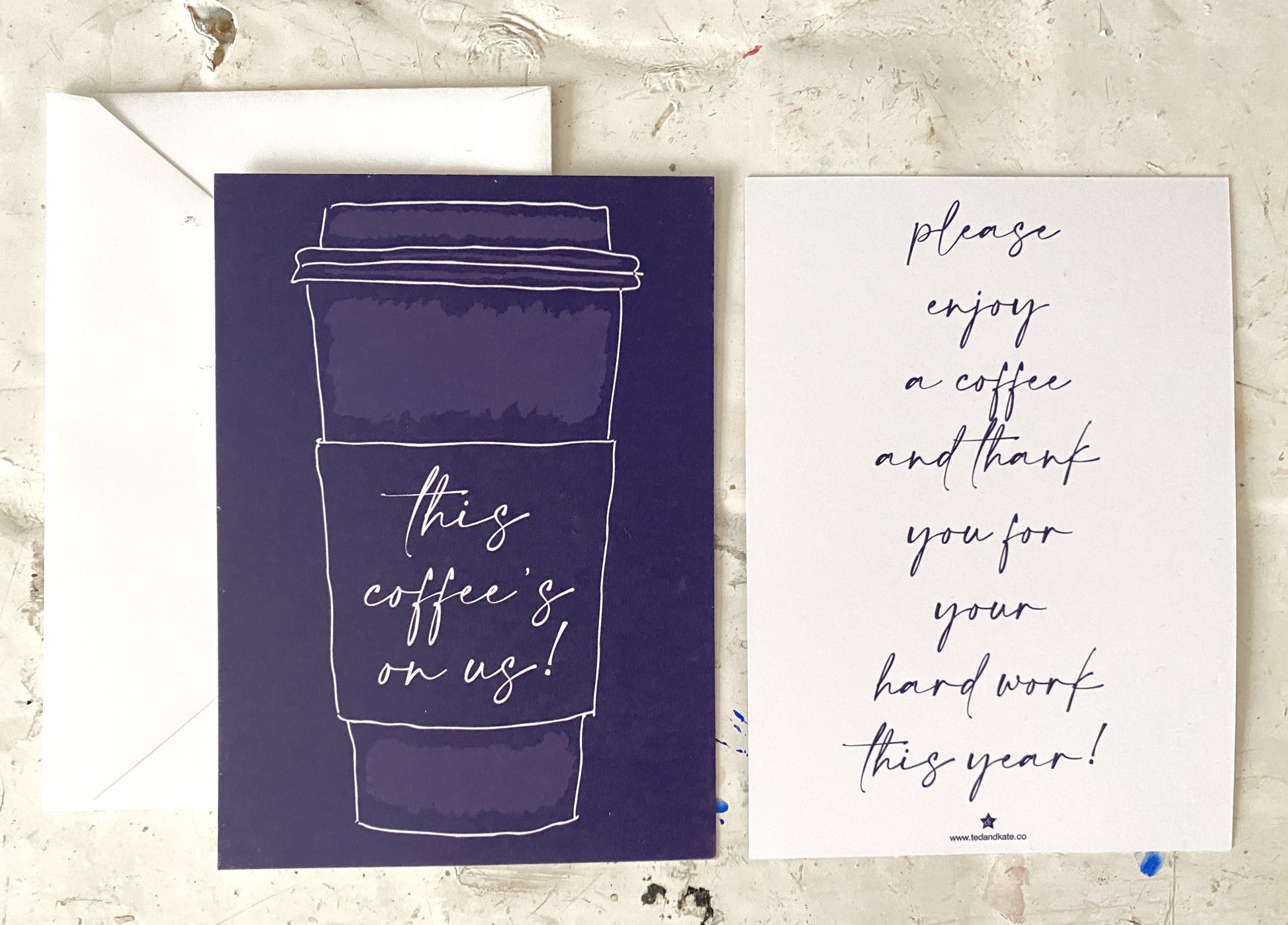 This Coffee's On Us! Flat Card image 3