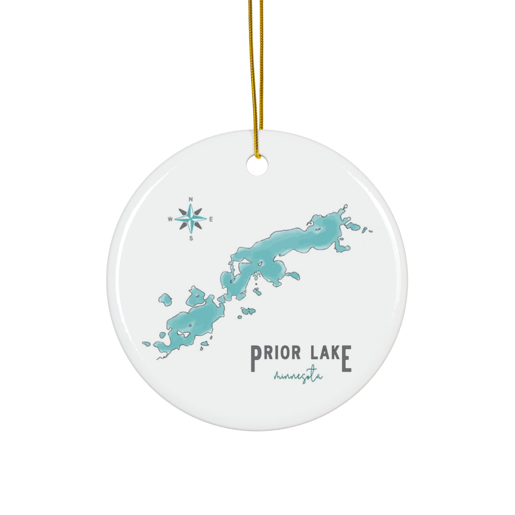 Custom Ceramic Lake  Ornament
