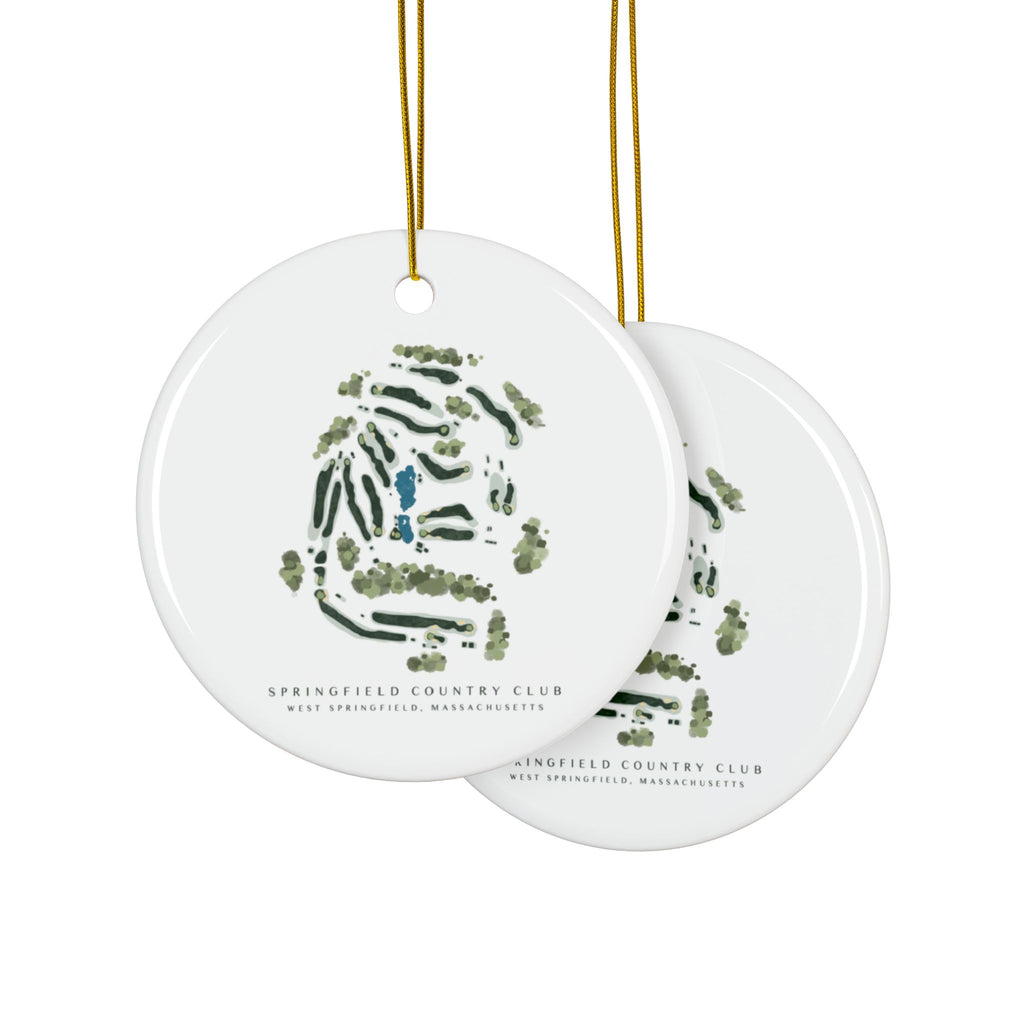 Customizable Ceramic Golf Course Ornament 2-Side Print, (1pc, 3pcs, 5pcs, 10pcs)