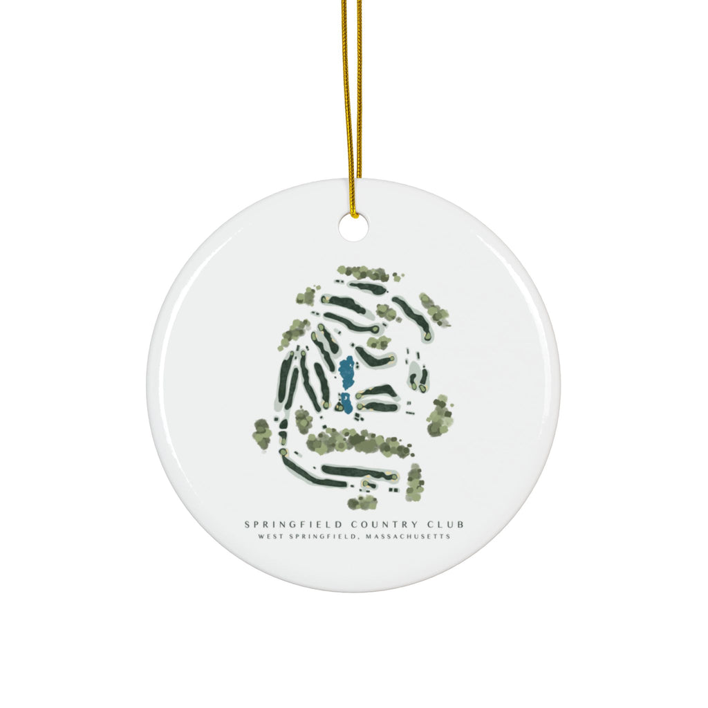 Customizable Ceramic Golf Course Ornament 2-Side Print, (1pc, 3pcs, 5pcs, 10pcs)