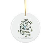 Customizable Ceramic Golf Course Ornament 2-Side Print, (1pc, 3pcs, 5pcs, 10pcs)
