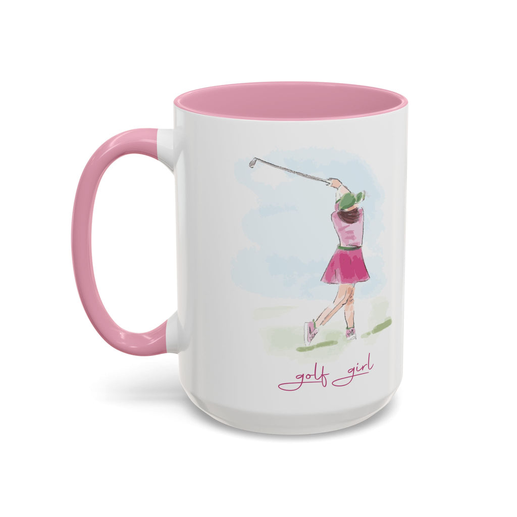 Golf Girl Two Tone 15oz Ceramic Mug
