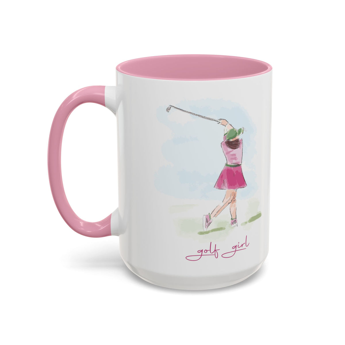 Golf Girl Two Tone 15oz Ceramic Mug