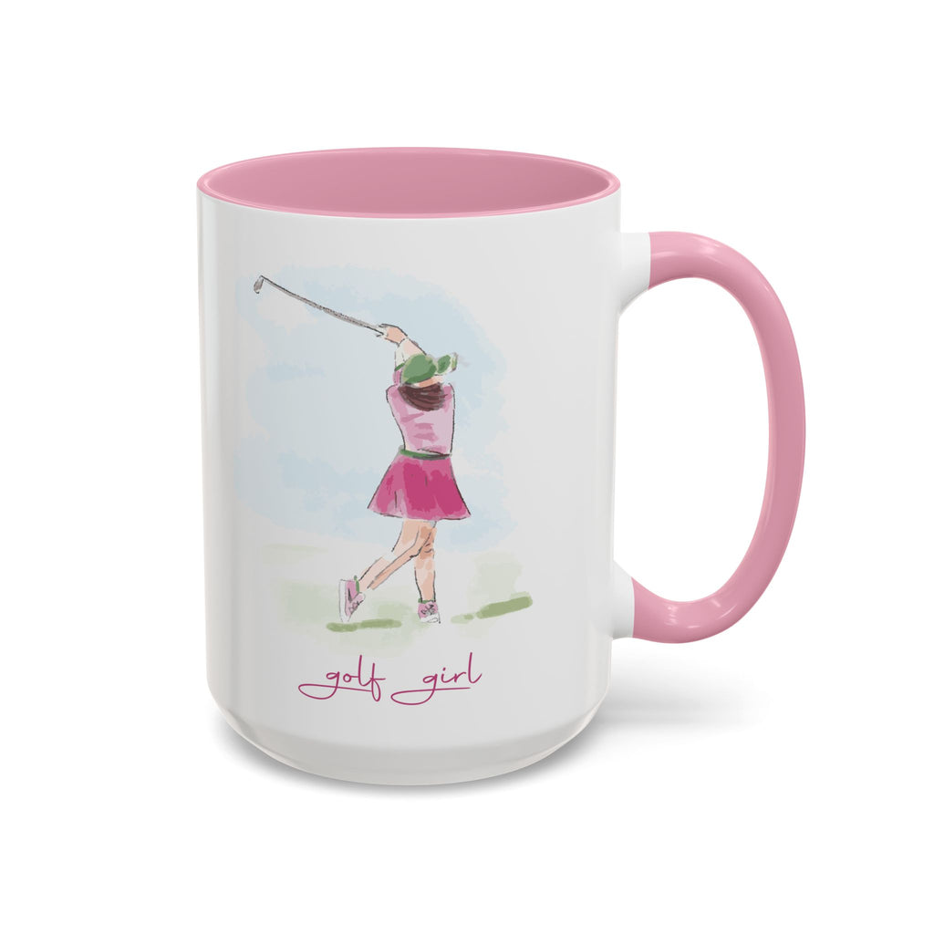 Golf Girl Two Tone 15oz Ceramic Mug