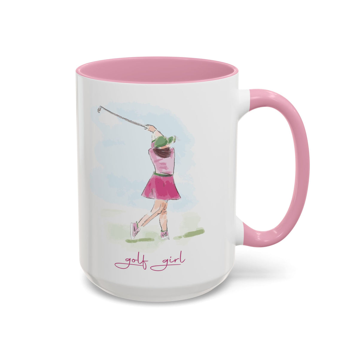 Golf Girl Two Tone 15oz Ceramic Mug