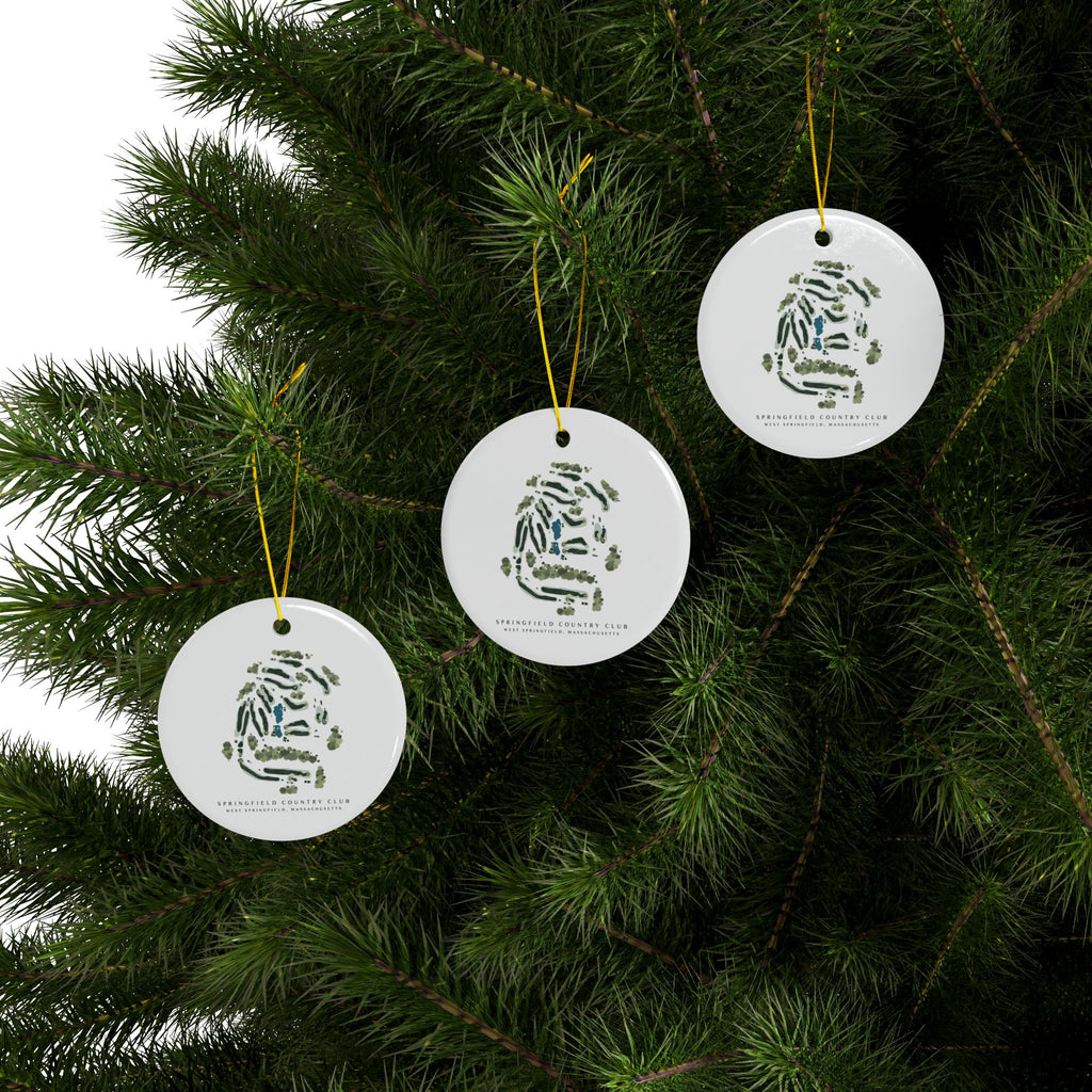 Customizable Ceramic Golf Course Ornament 2-Side Print, (1pc, 3pcs, 5pcs, 10pcs)