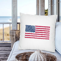 18" x 18" American Flag Pillow Cover image 0