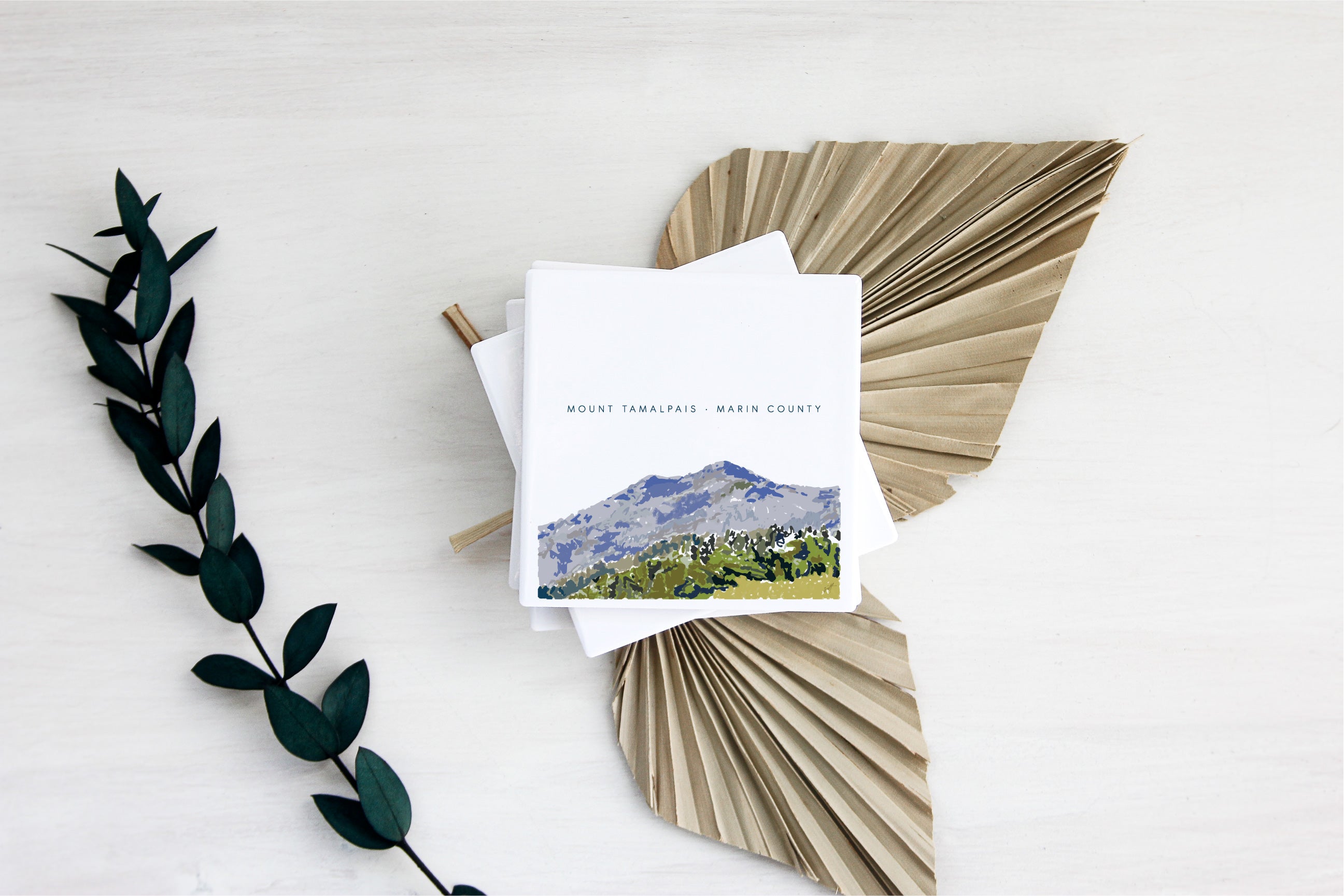 Mt. Tam Ceramic Coasters image 0