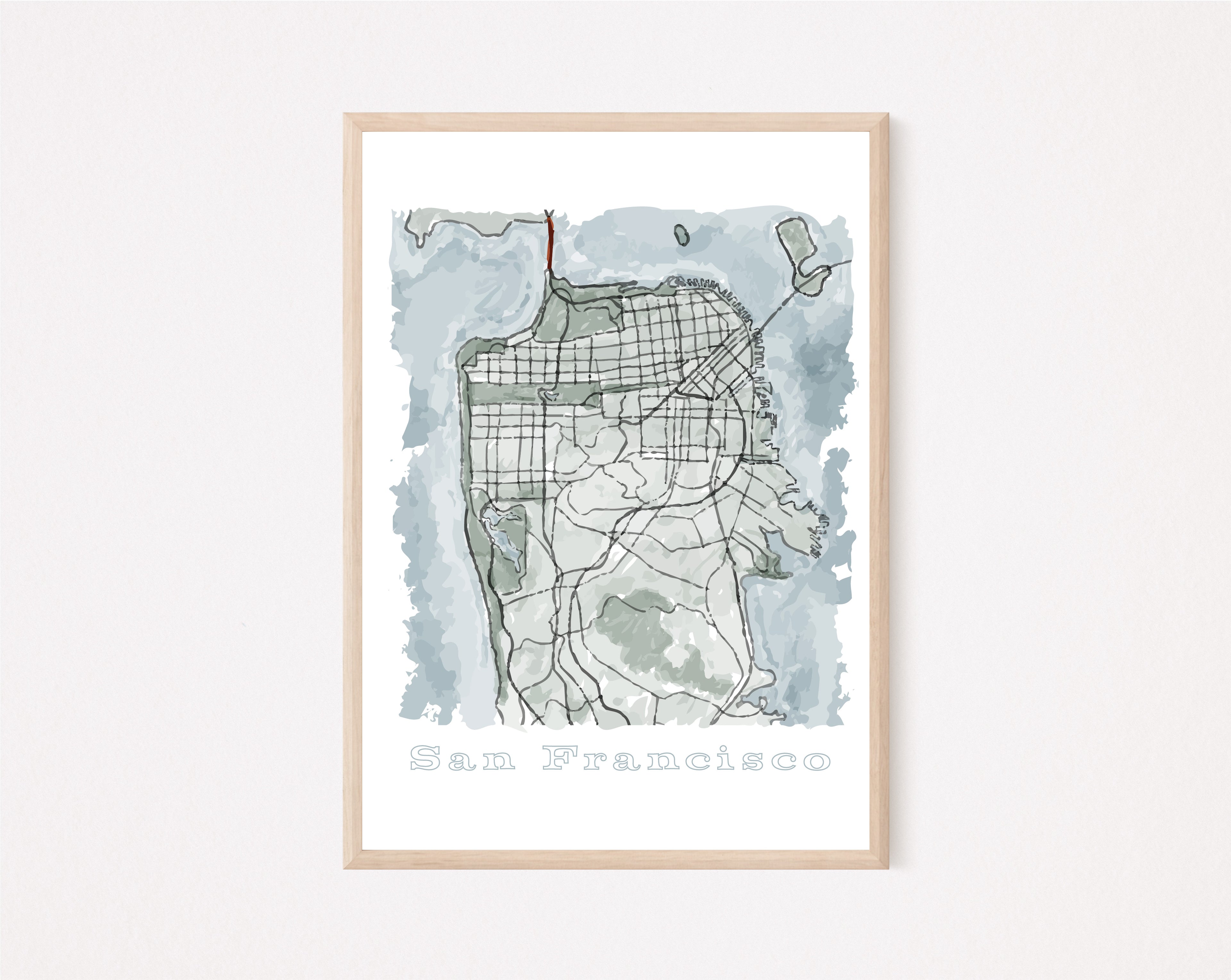 San Francisco City Life Art Print image 0