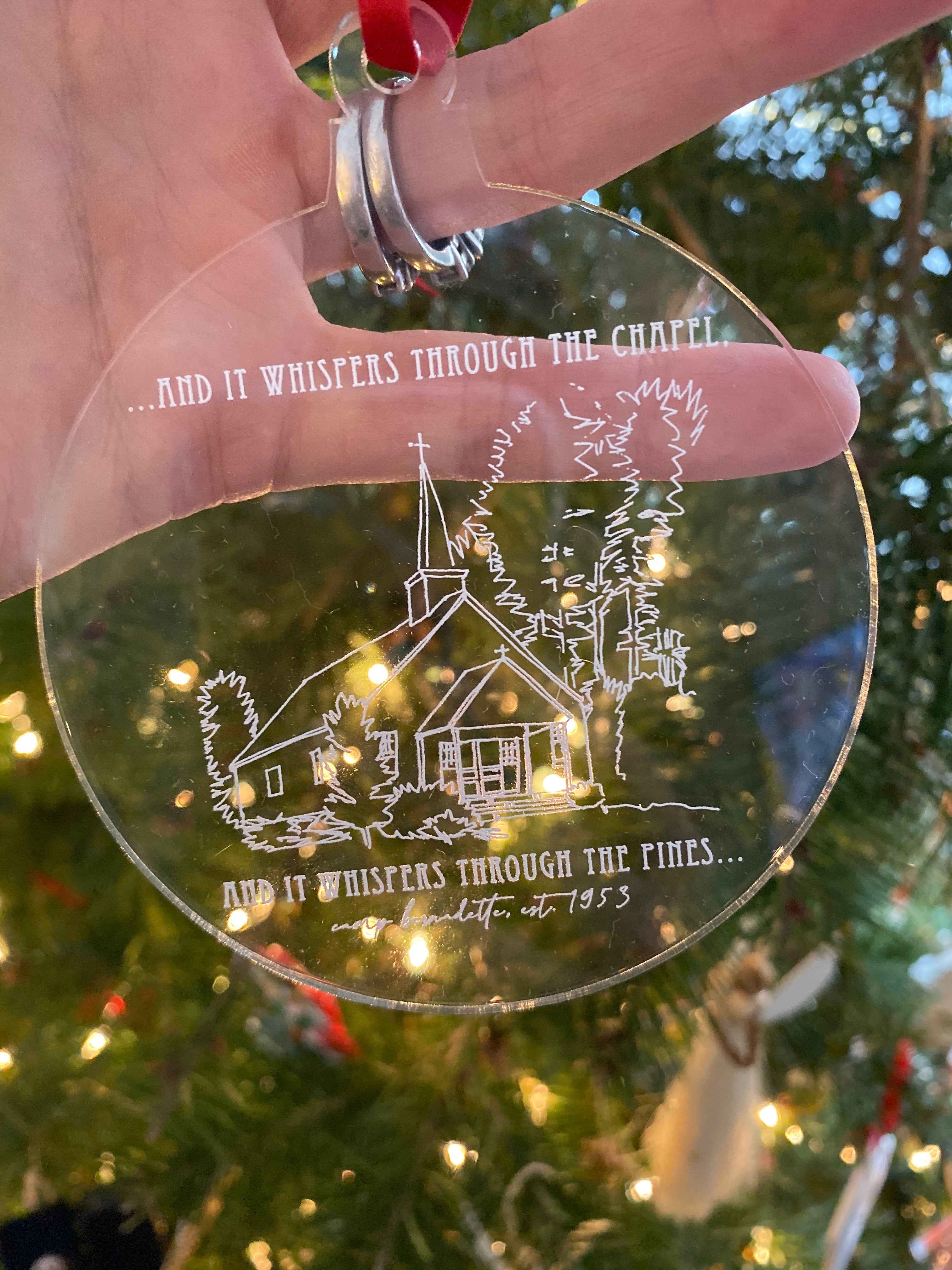 Chapel Sketch Ornament image 1