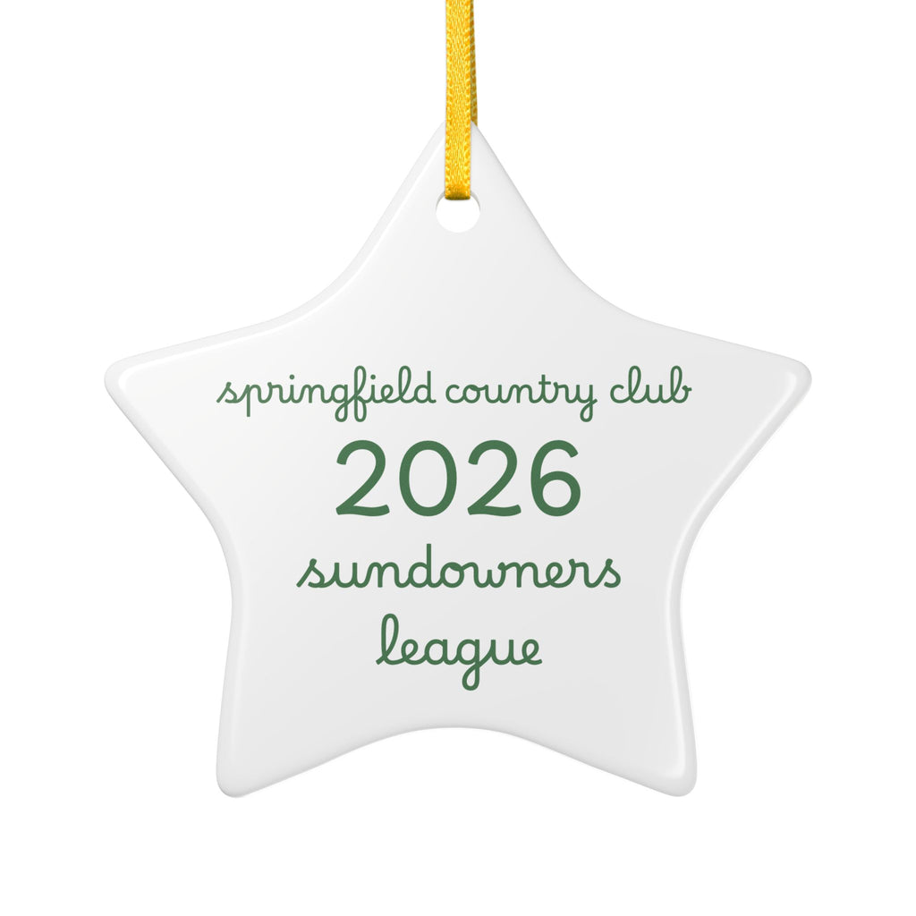 Golf Cart Ceramic Ornament - Personalized