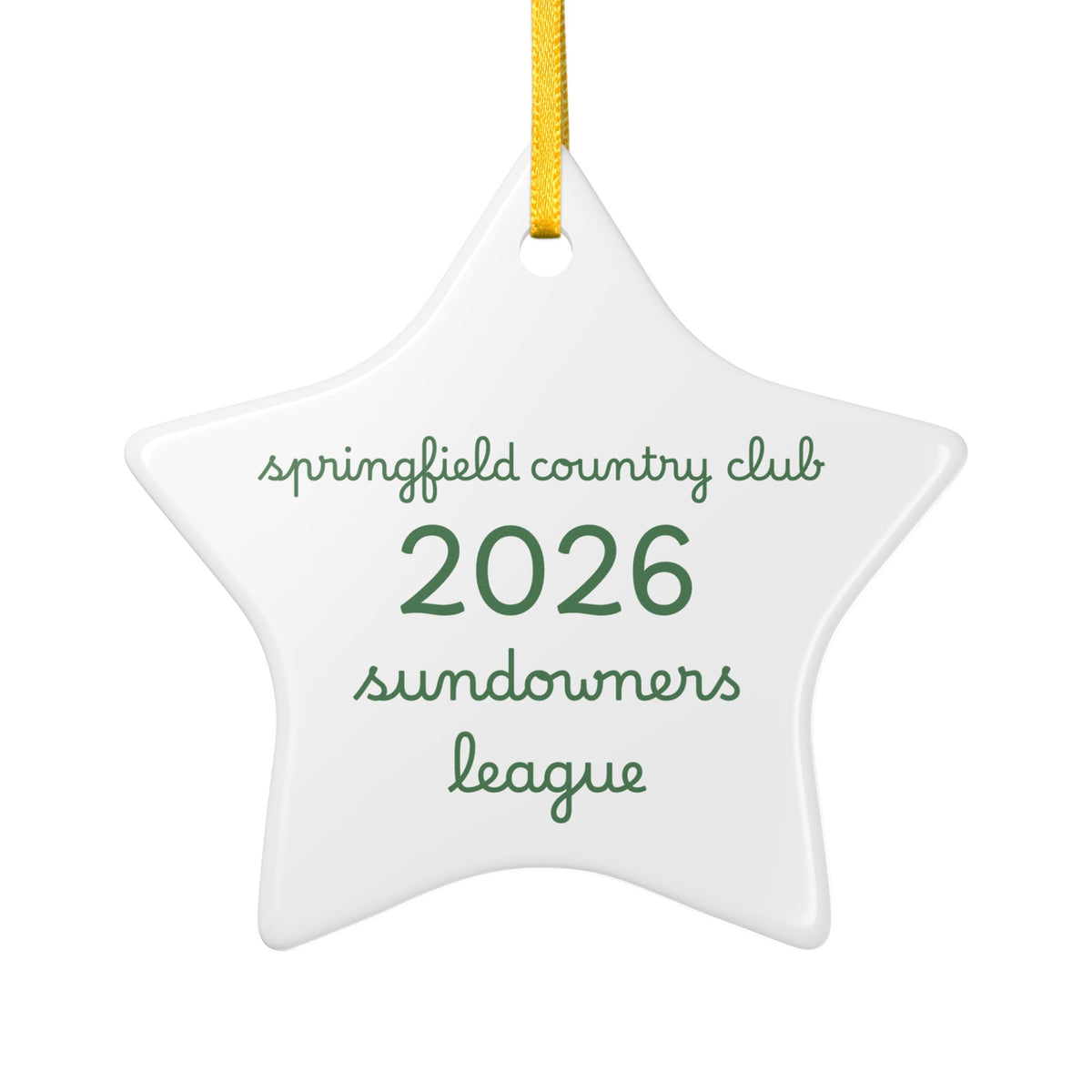 Golf Cart Ceramic Ornament - Personalized