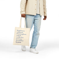 Boston Marathon Towns Cotton Canvas Tote Bag