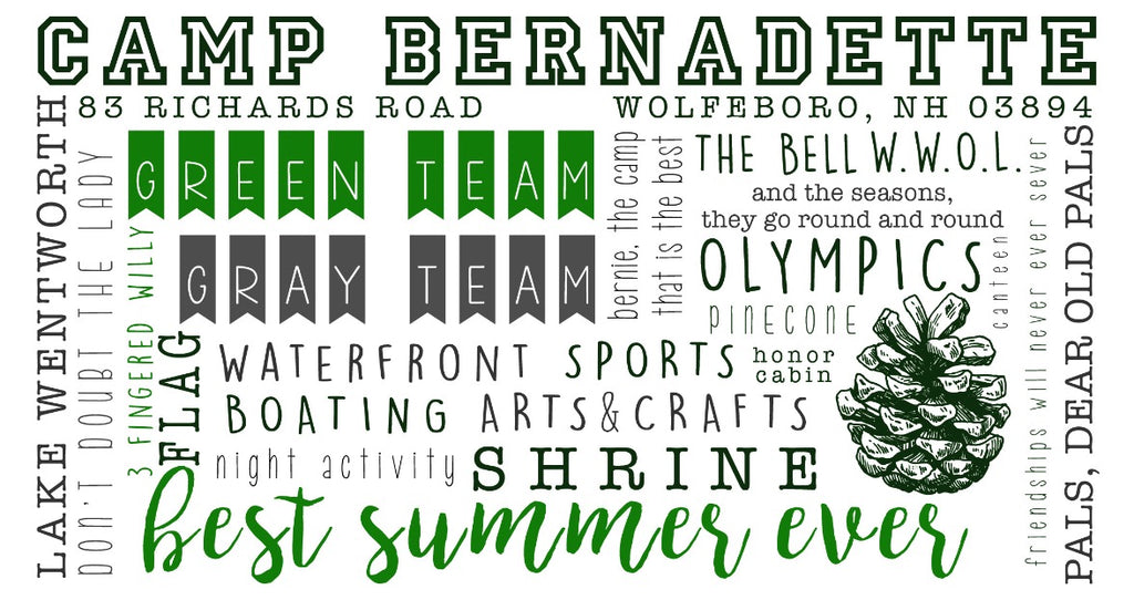 Camp Bernadette Words Mug image 3