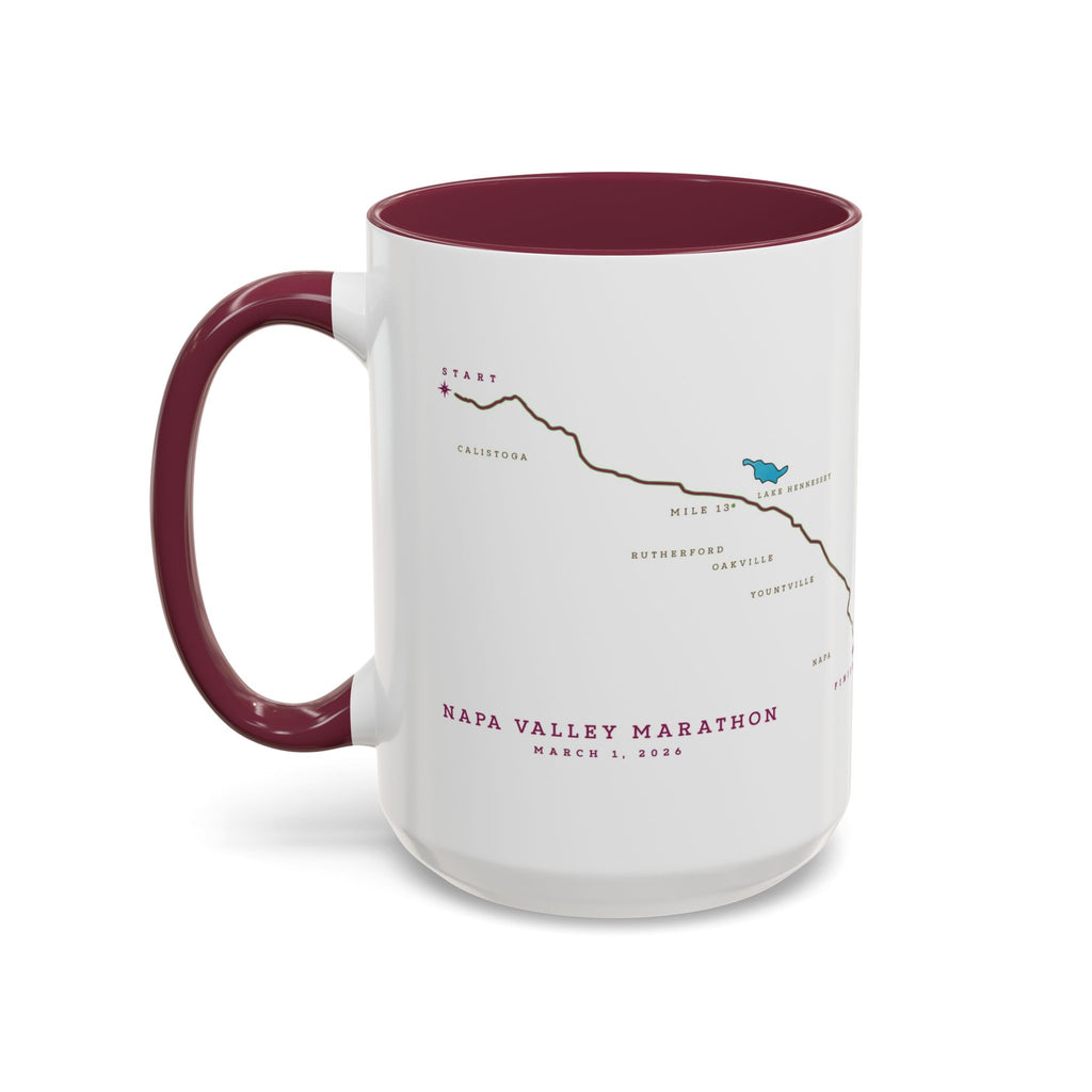 2026 Napa Valley Marathon 15oz Two Toned Ceramic Mug
