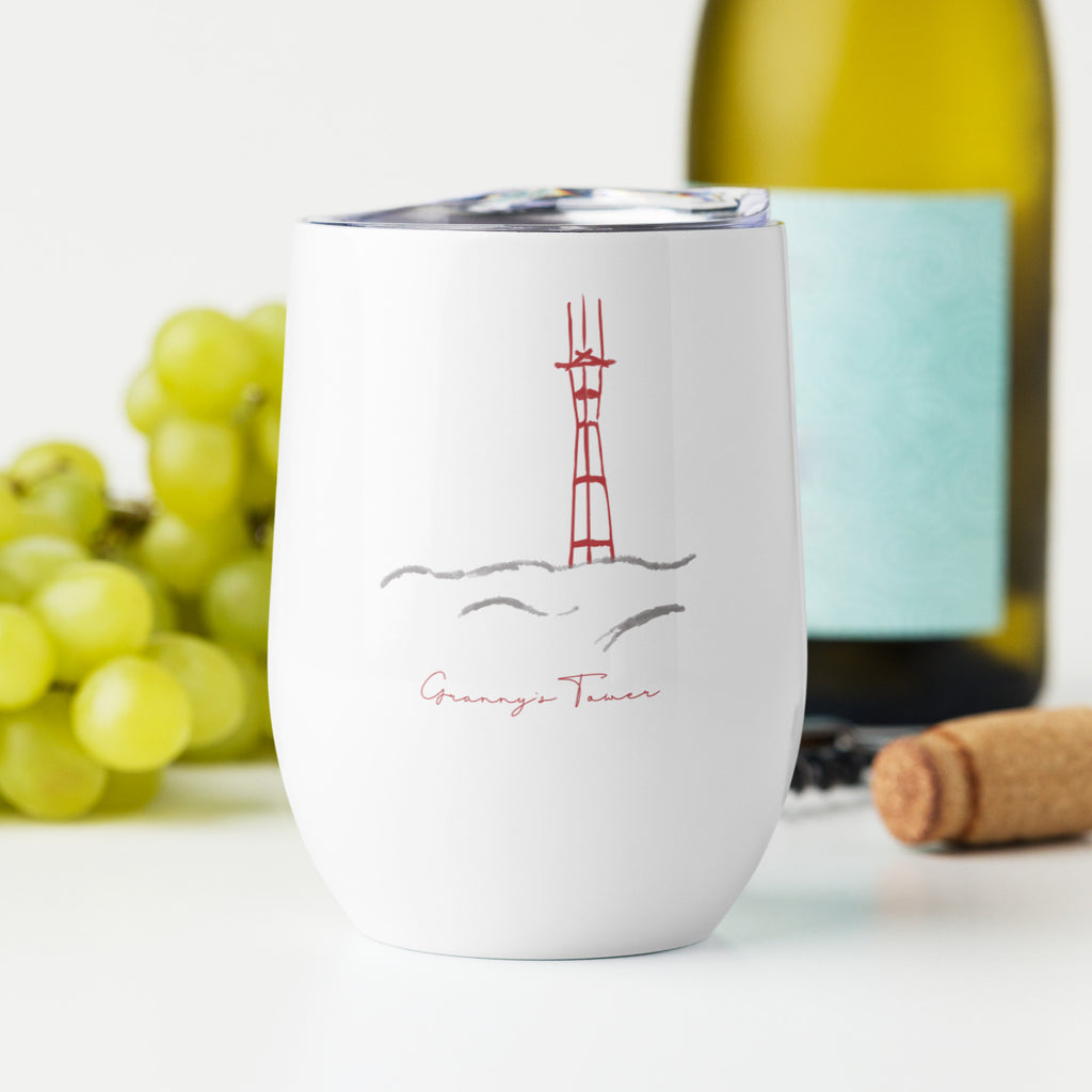 Granny's Tower Wine tumbler image 2
