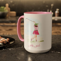 Golf Girl Two Tone 15oz Ceramic Mug