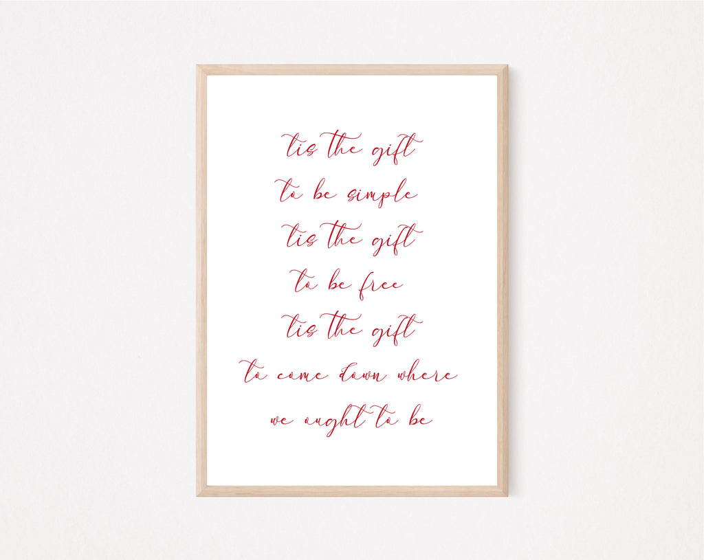 Simple Gifts Art Print image 0