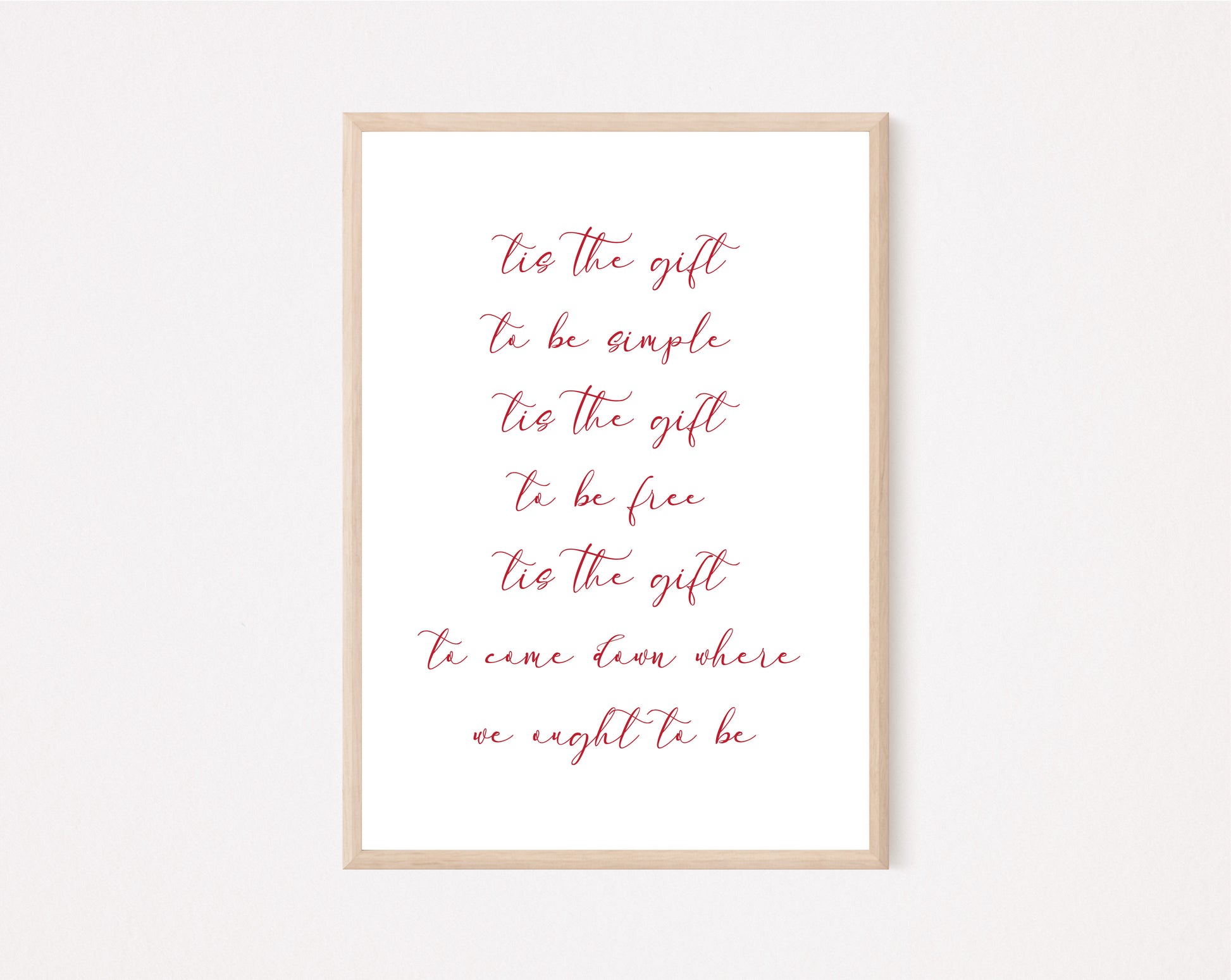 Simple Gifts Art Print image 0