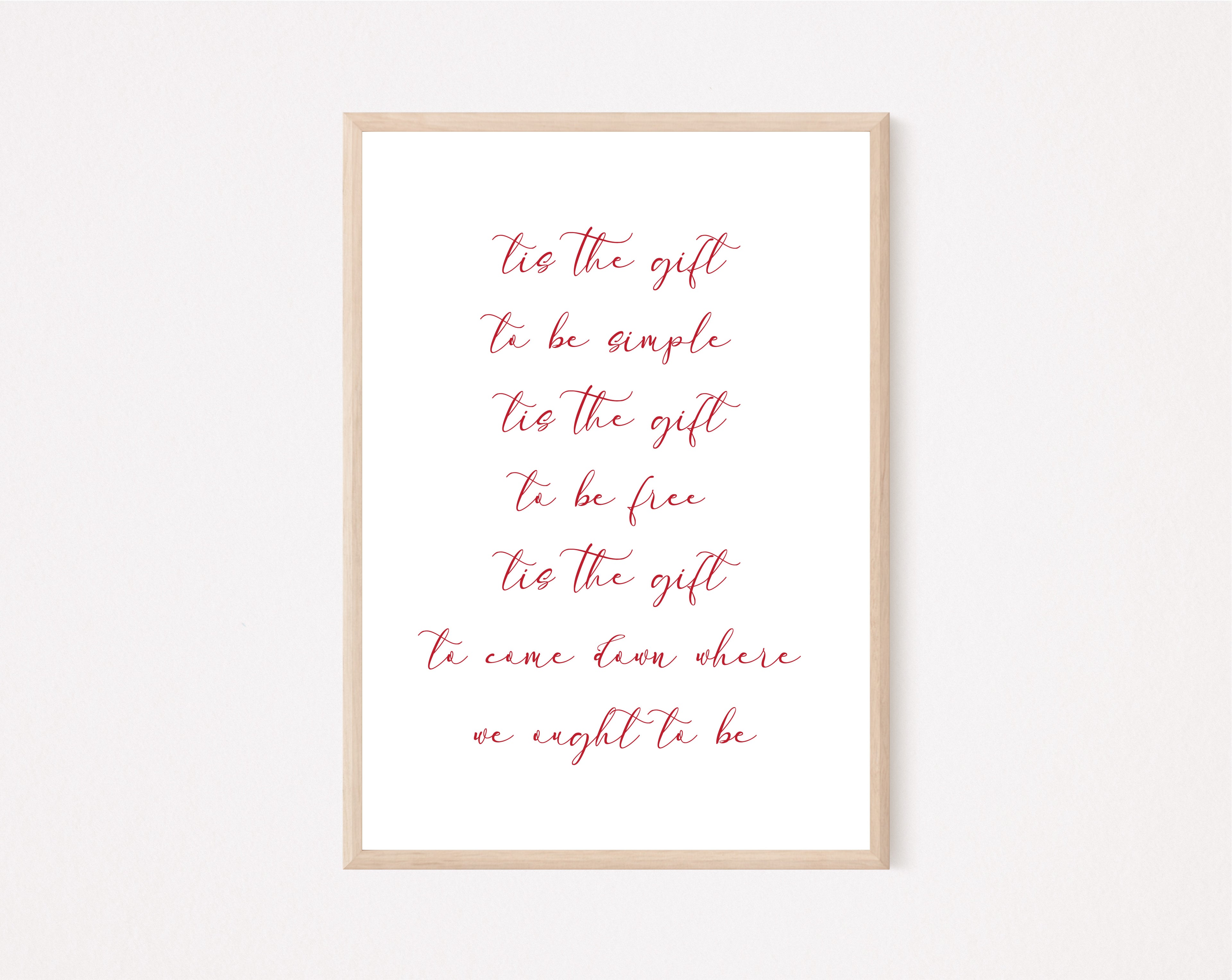 Simple Gifts Art Print image 0