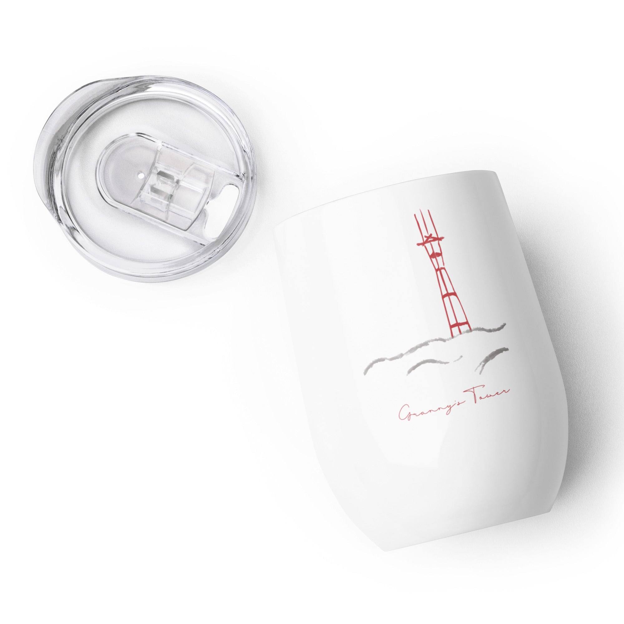 Granny's Tower Wine tumbler image 5