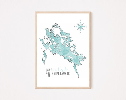 Customizable Lake Life Art Print image 0