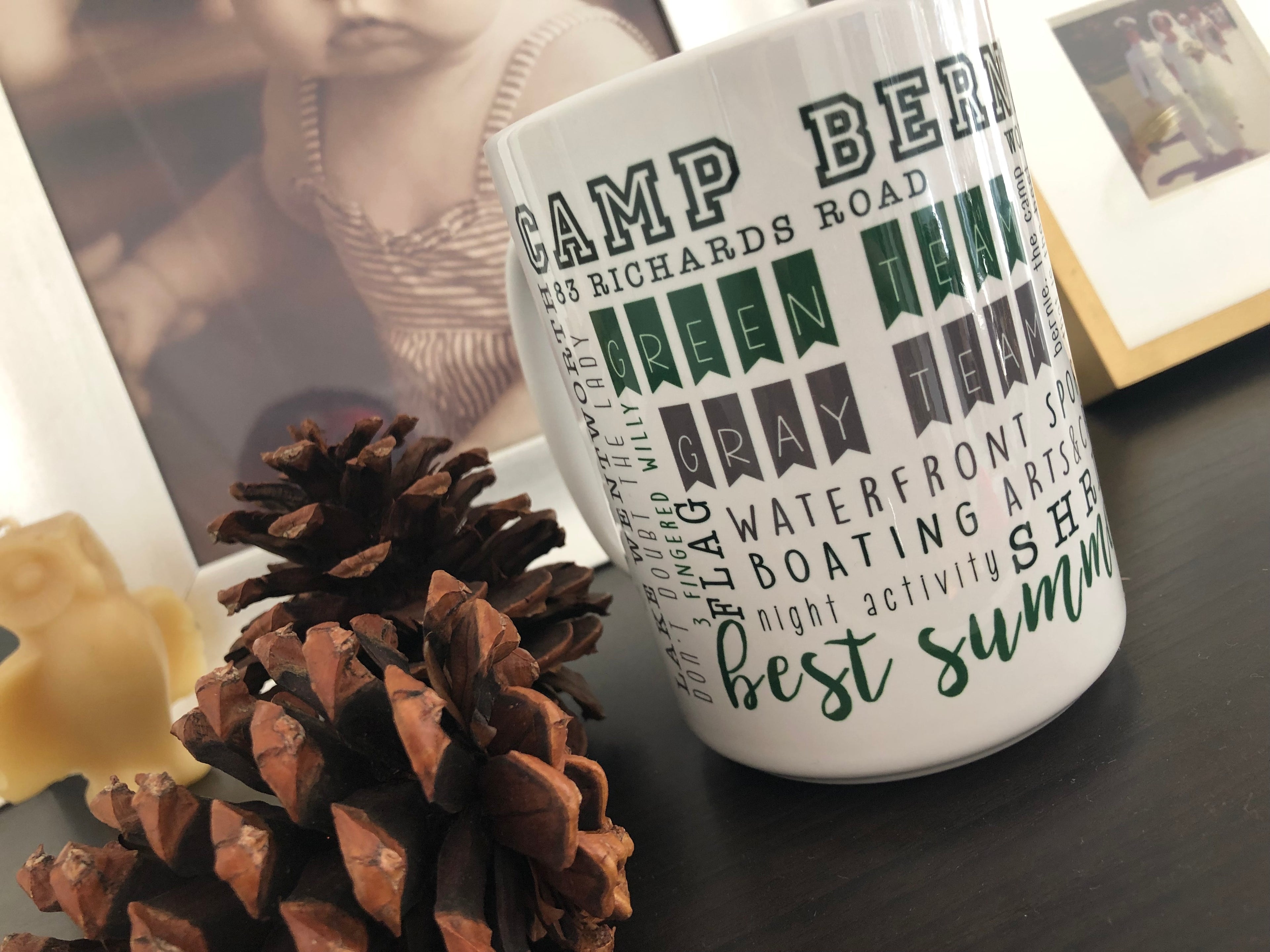 Camp Bernadette Words Mug image 0