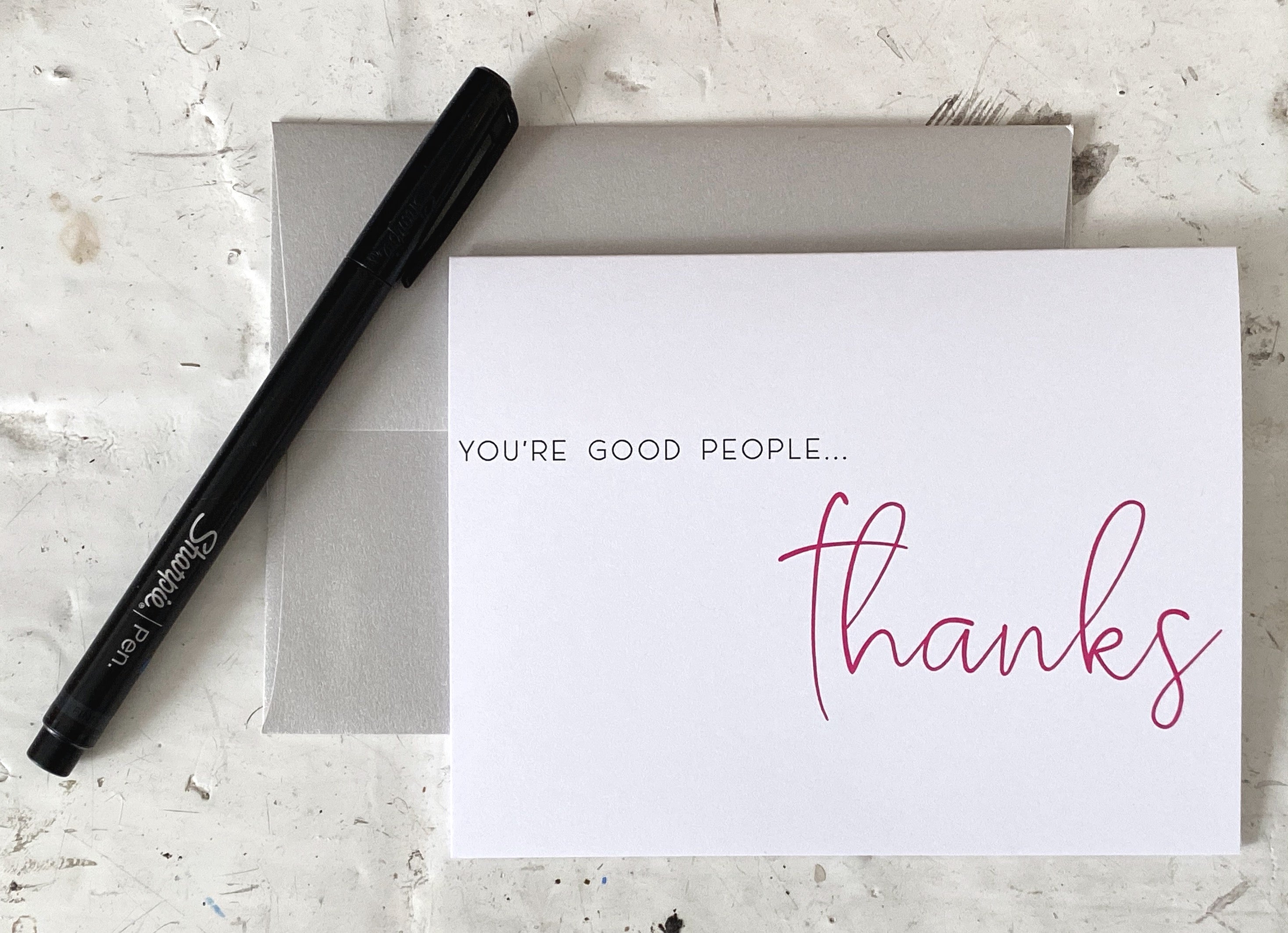 You're Good People! Folding Thank You Card image 0