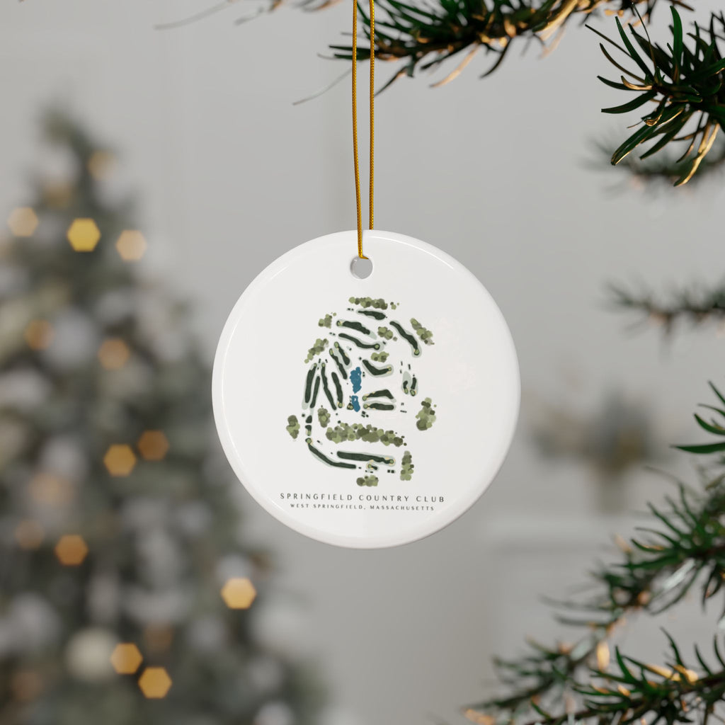 Customizable Ceramic Golf Course Ornament 2-Side Print, (1pc, 3pcs, 5pcs, 10pcs)