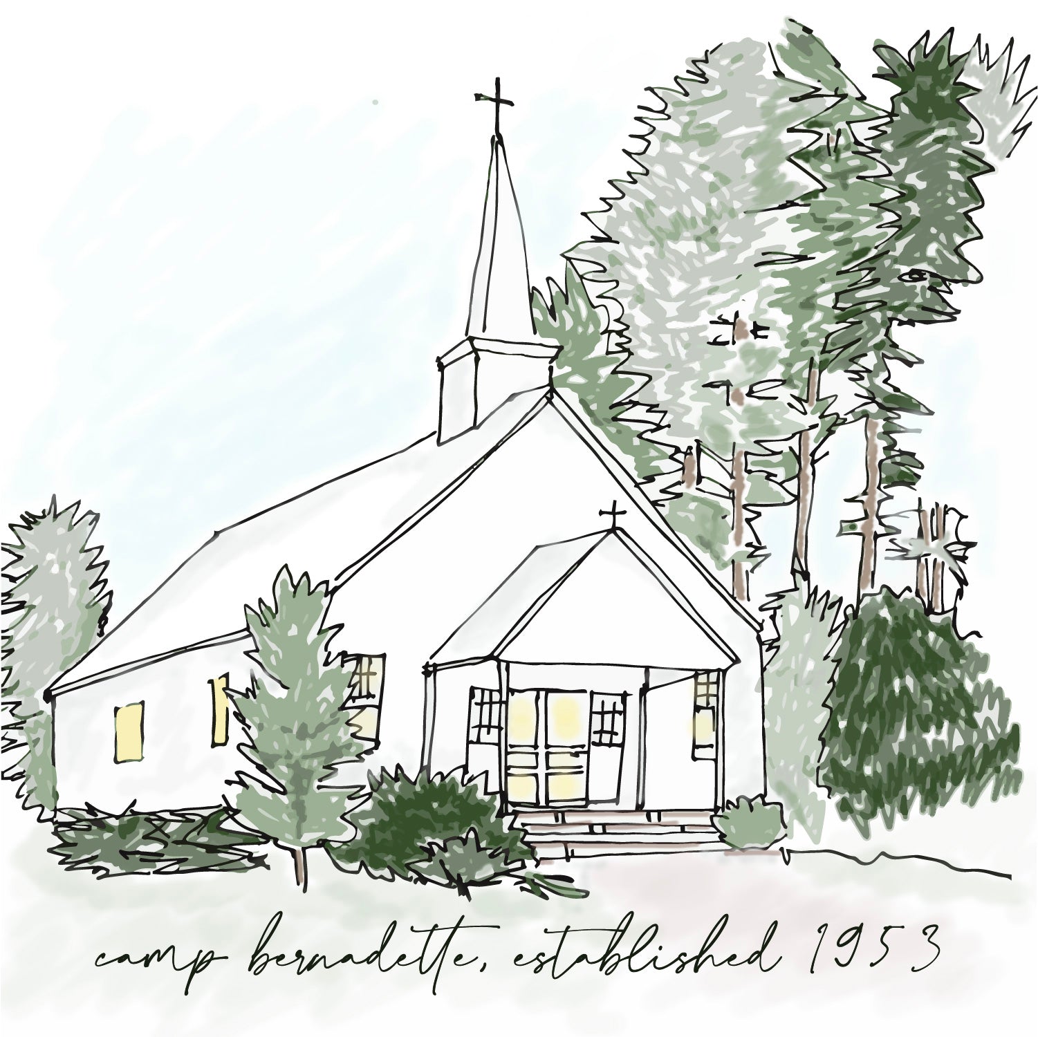 Chapel Sketch Mug image 1