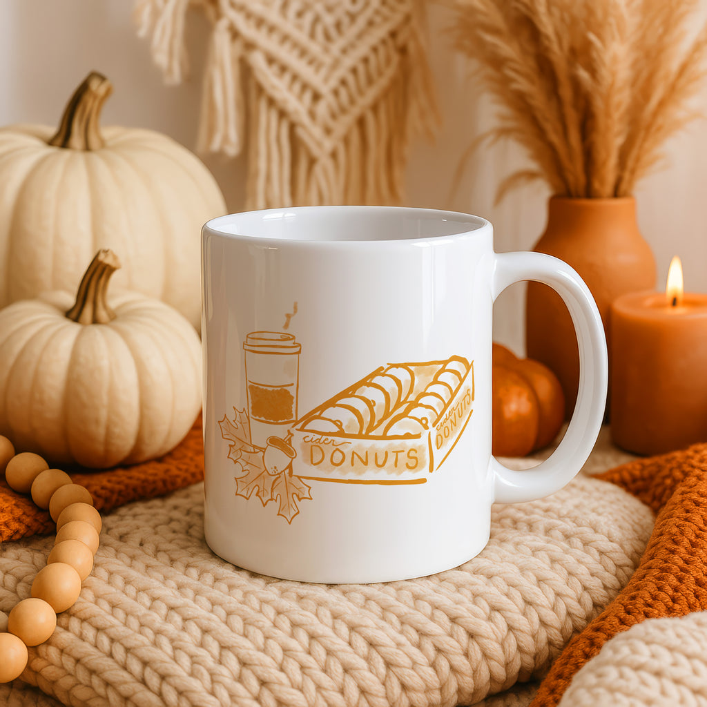 Donuts and Coffee Mug, 15oz