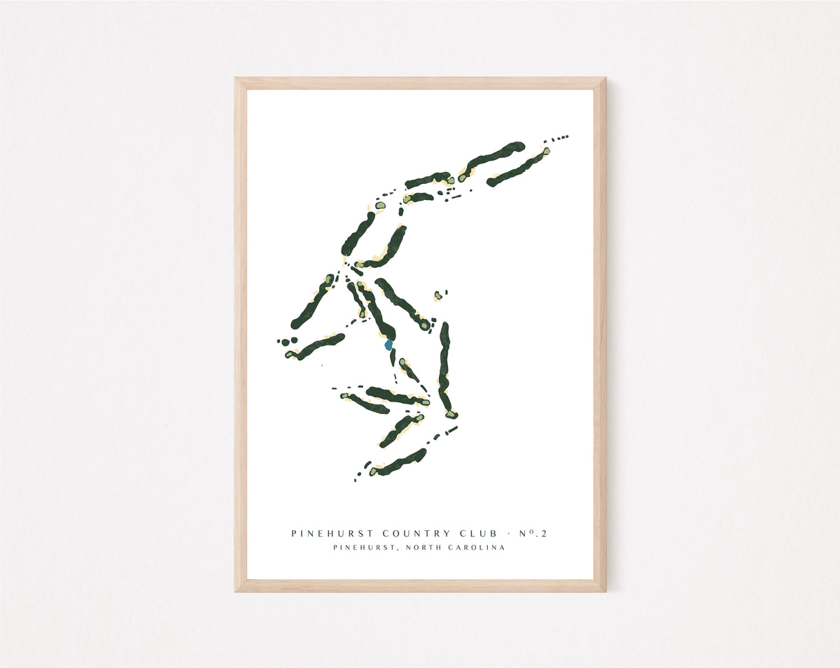 Pinehurst No. 2 Golf Course Art Print | North Carolina Golf Wall Art
