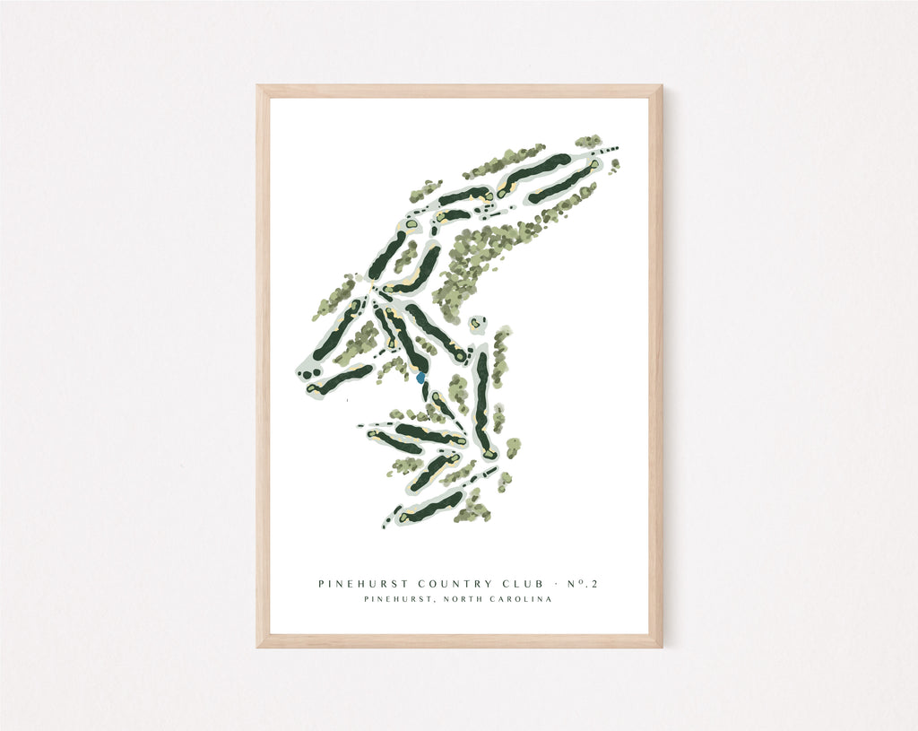 Pinehurst No. 2 Golf Course Art Print | North Carolina Golf Wall Art