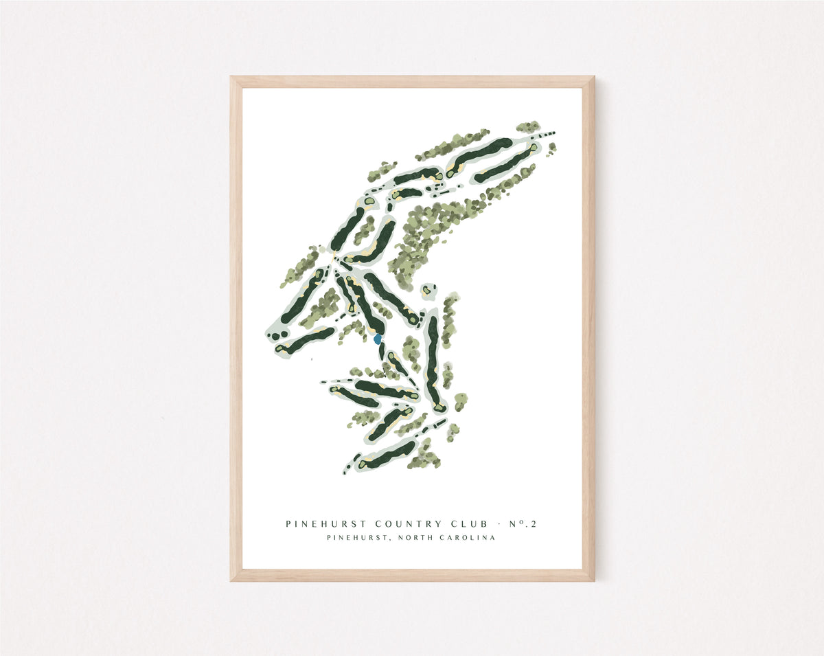 Pinehurst No. 2 Golf Course Art Print | North Carolina Golf Wall Art