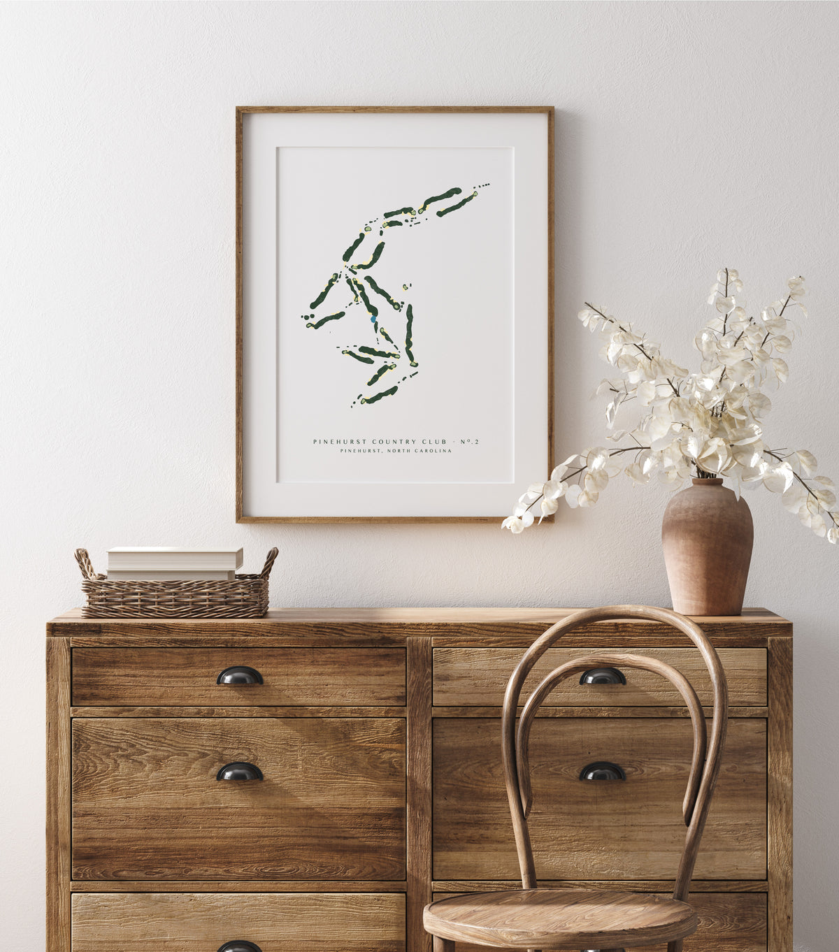 Pinehurst No. 2 Golf Course Art Print | North Carolina Golf Wall Art