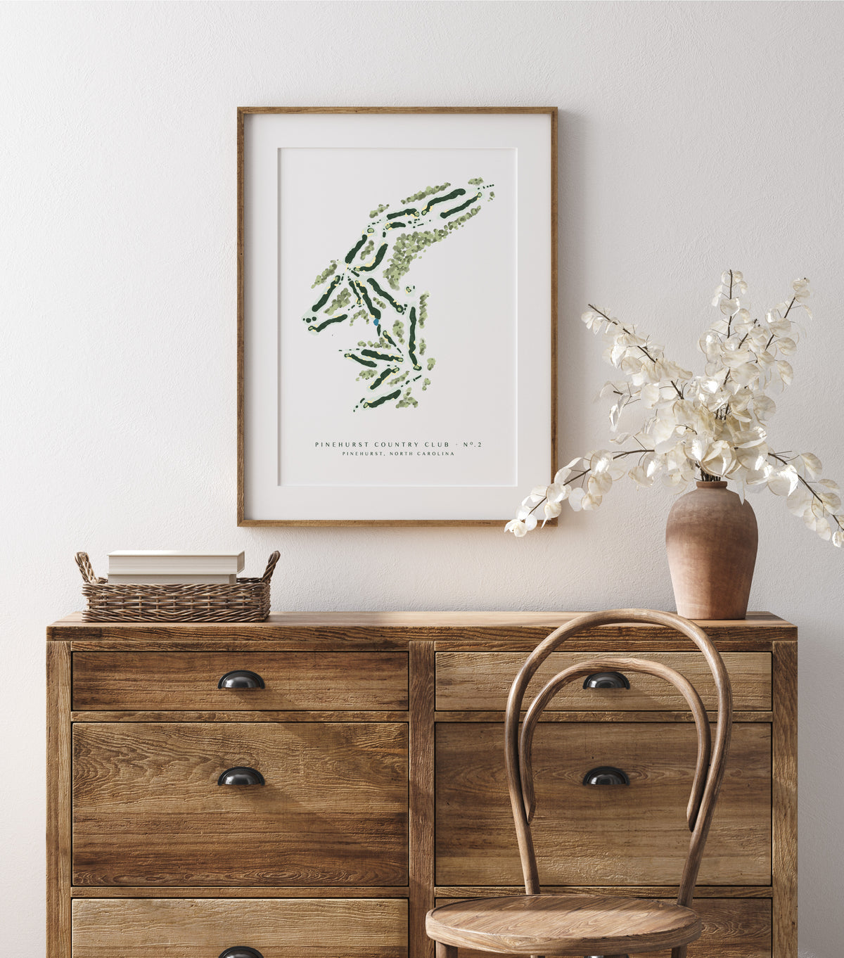 Pinehurst No. 2 Golf Course Art Print | North Carolina Golf Wall Art