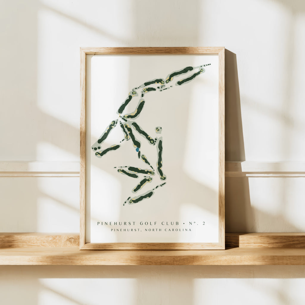 Pinehurst No. 2 Golf Course Art Print | North Carolina Golf Wall Art