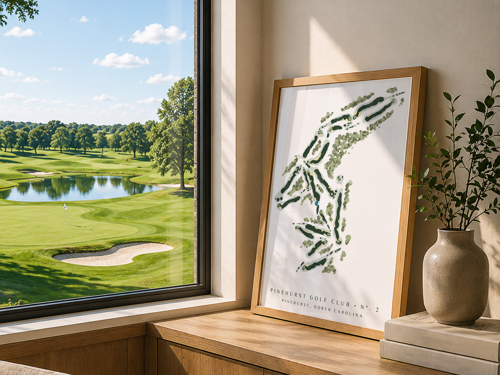 Pinehurst No. 2 Golf Course Art Print | North Carolina Golf Wall Art