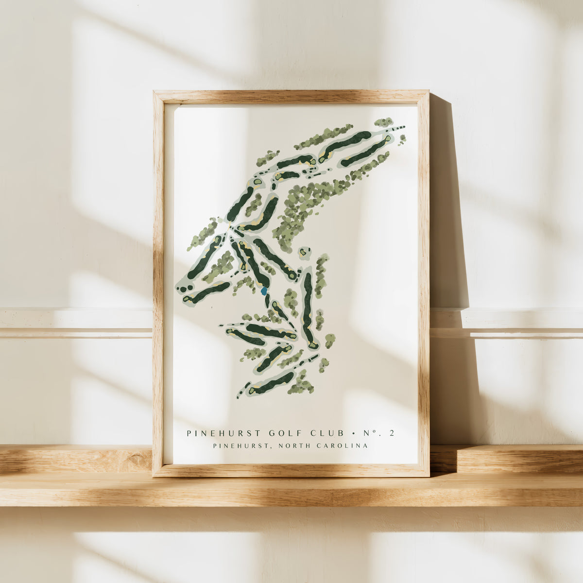Pinehurst No. 2 Golf Course Art Print | North Carolina Golf Wall Art