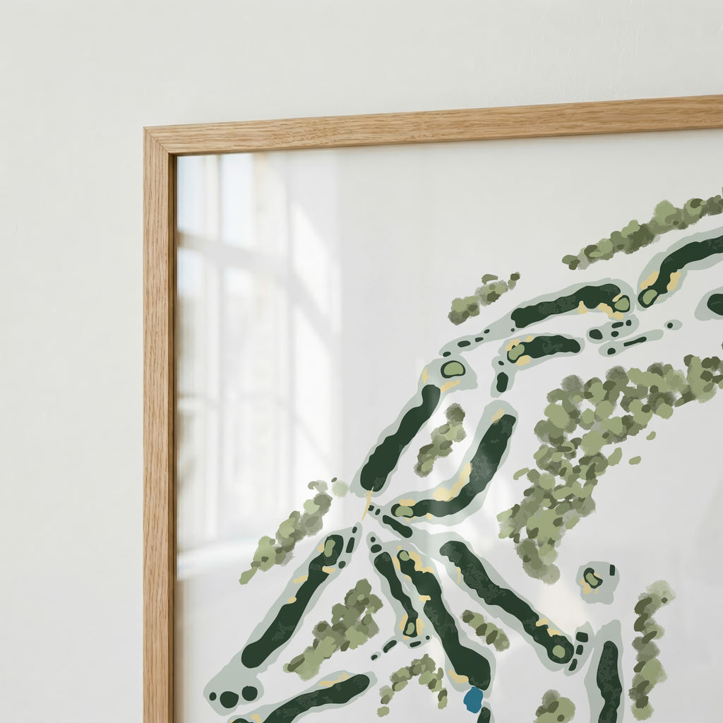 Pinehurst No. 2 Golf Course Art Print | North Carolina Golf Wall Art