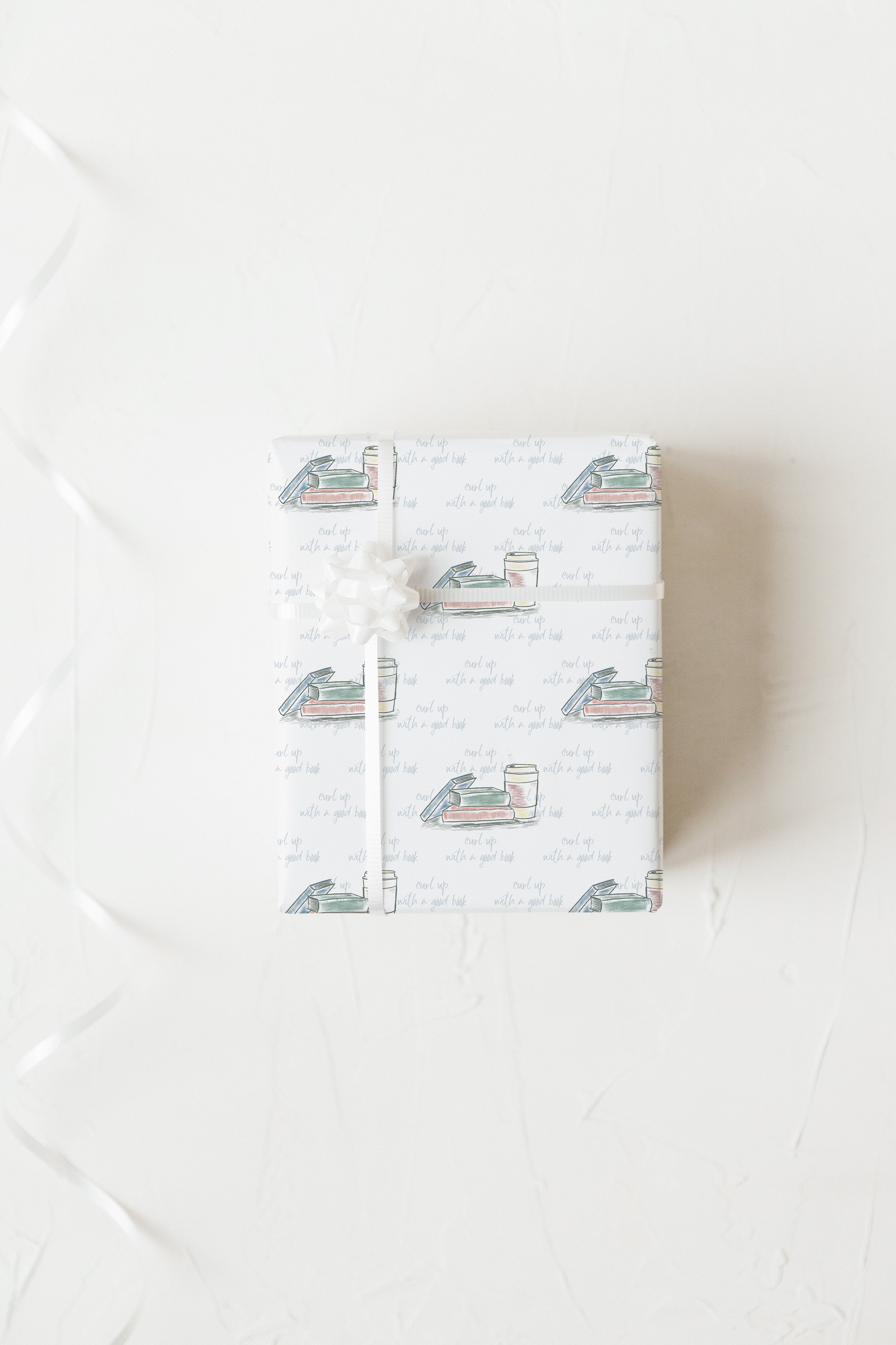 Curl Up With A Good Book Wrapping Paper image 0