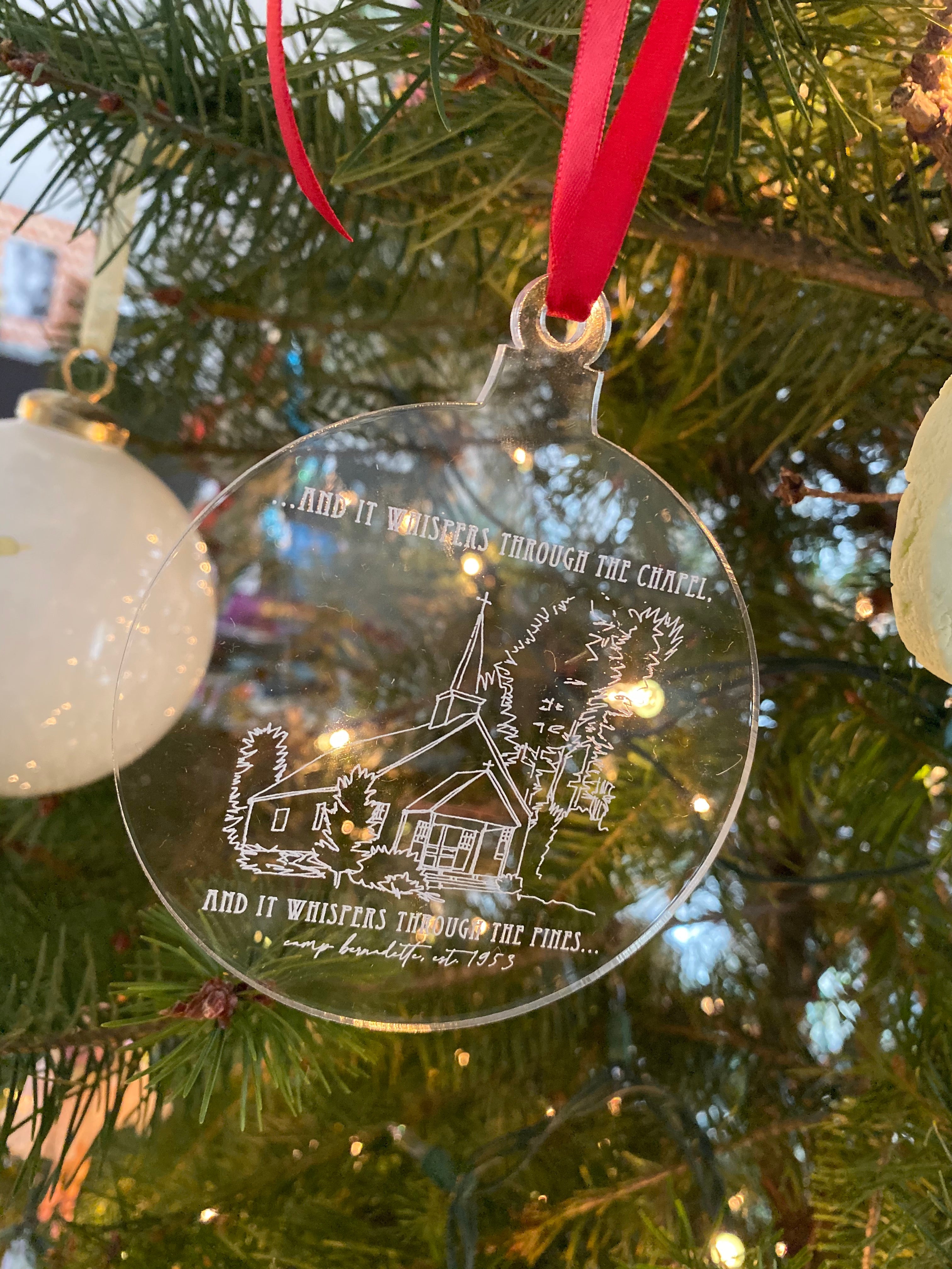 Chapel Sketch Ornament image 0