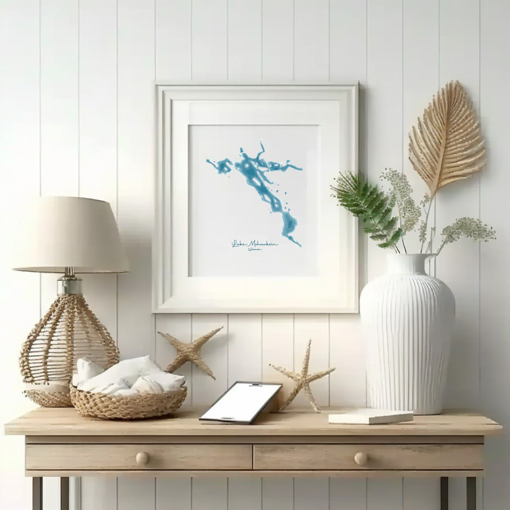 Customizable Watercolor Lake Print image 2
