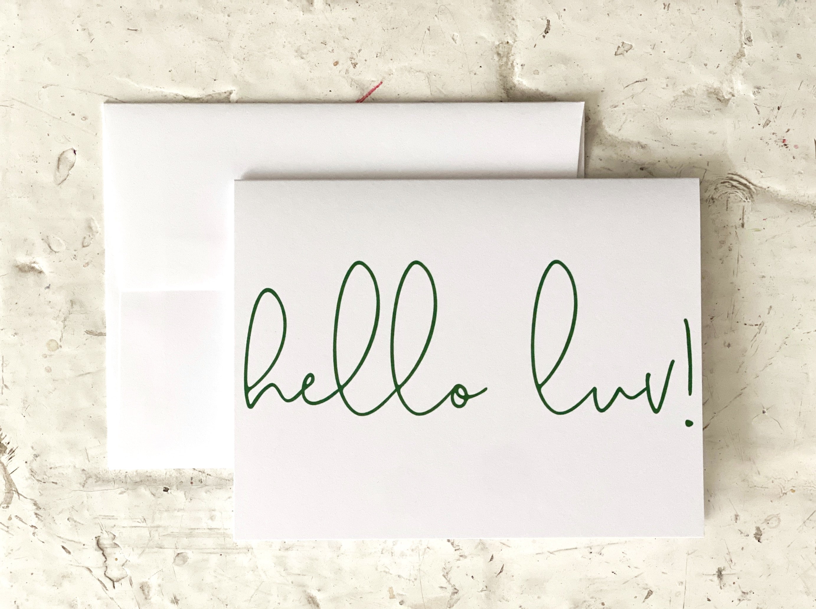 Hello Luv! Folding Note Cards image 0