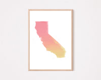 California Sunset Art Print image 0