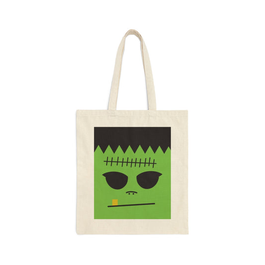 Frankenstein Cotton Canvas Trick Or Treat Bag image 0