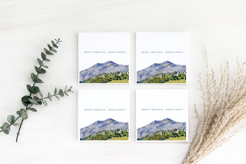 Mt. Tam Ceramic Coasters image 1