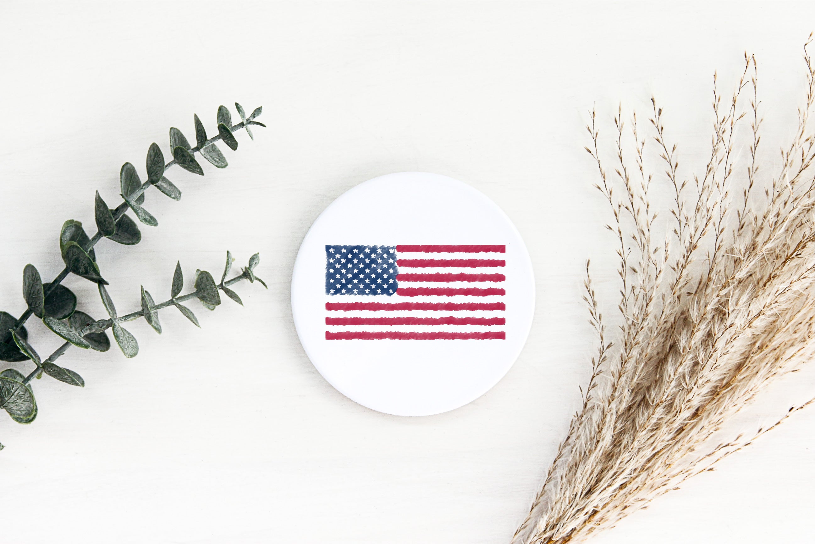 American Flag Ceramic Coasters (set of 4) image 0