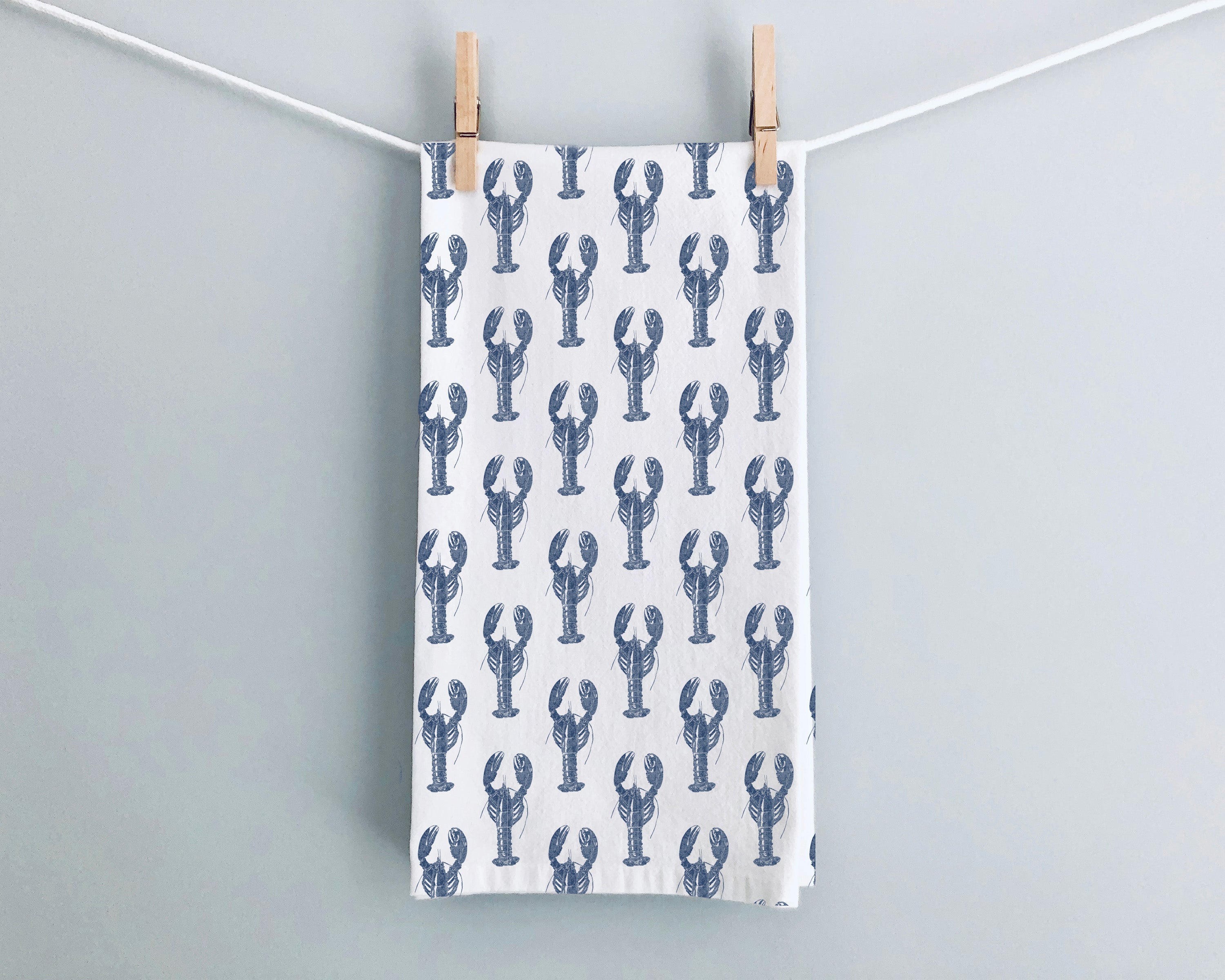 Blue Lobster Dishtowel image 0